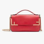 Túi Đeo Chéo Fendi Multicolour Leather And Fabric Bag Màu Nâu Đỏ