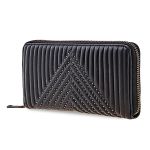 Ví Cầm Tay Nữ Coach Ladies Leather Coach 1941 Black Quilt W Riv Acc Zip Màu Đen