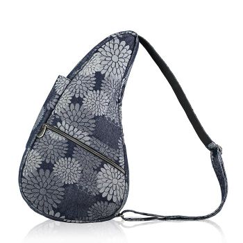 Balo Đeo Chéo HBB FLOWER POWER (172113-GD) GREY DENIM 50% COTTON/50% POLYESTER (S)