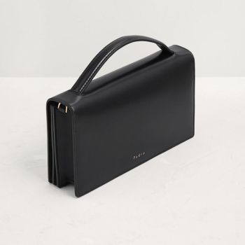 Túi Xách Tay Pedro Embellished Leather Travel PW4-36500004 Màu Đen
