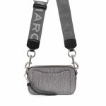 Túi Xách Marc Jacobs Silver Glitter Snapshot Bag Màu Xám Bạc