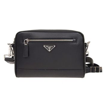 Túi Xách Prada Saffiano Leather Cross-Body Bag Màu Đen