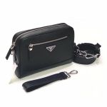 Túi Xách Prada Saffiano Leather Cross-Body Bag Màu Đen