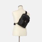 Túi Đeo Chéo Nam Coach Original Coach Track Pack In Colorblock Signature Canvas Men's Leather Crossbody Bag Màu Đen