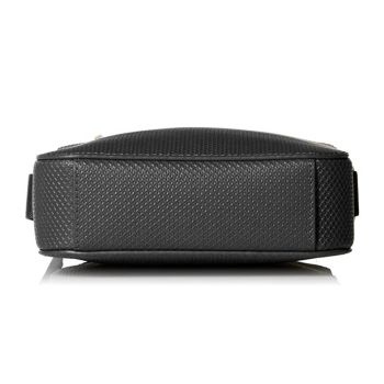 Túi Đeo Chéo Lacoste Men's Chantaco Soft Leather Vertical Zip Bag Màu Xám