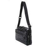 Túi Đeo Chéo Nam Coach West Camera Bag In Signature Canvas Màu Xám Đen