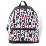 Balo Michael Kors MK Mens Cooper Monogram Backpack Bag, Black/Mandarin Màu Đen - Trắng