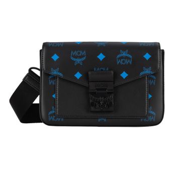 Túi Đeo Chéo MCM Millie Crossbody Splash Logo Black Blue MMRBASX05H9001 Màu Đen