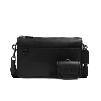 Túi Đeo Chéo Nam Coach Heritage Convertible Crossbody With Hybrid C8139 Màu Đen
