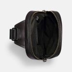Túi Đeo Chéo Nam Coach Graham Pack In Signature Canvas C2932 Màu Đen Xám